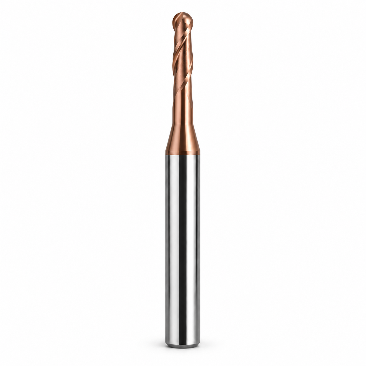 Microfresa Frontal Punta Semiesférica 2 Labios Reforzada Larga 3903.42 Ø 02x03x70 A 3º L3=43,2