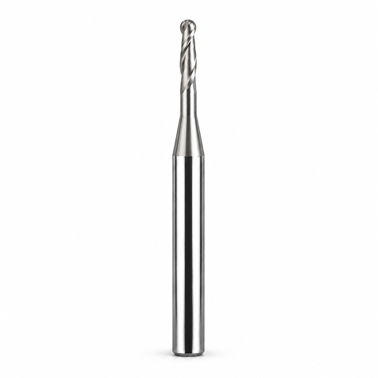 Microfresa Frontal Punta Semiesférica 2 Labios Reforzada Larga 4903.40 Ø 1x2,5x60 L3=20 R0,5 Z2